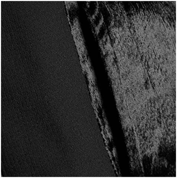 RAG & BONE Crepe Trim Zip Leg Partially Elastic Waist Velvet Alpes Pants, Black - Picture 3 of 5